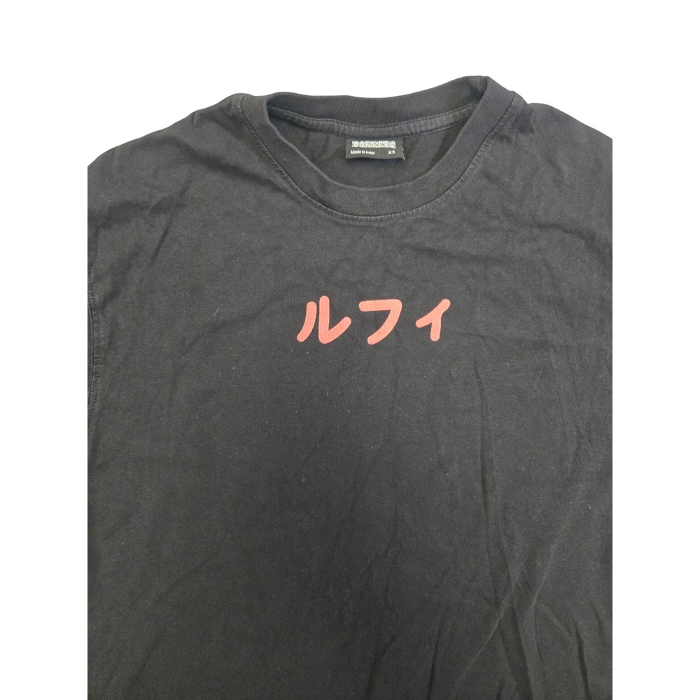 Bonkers Corner One Piece Luffy Graphic T Shirt Black‎ Anime Streetwear XS